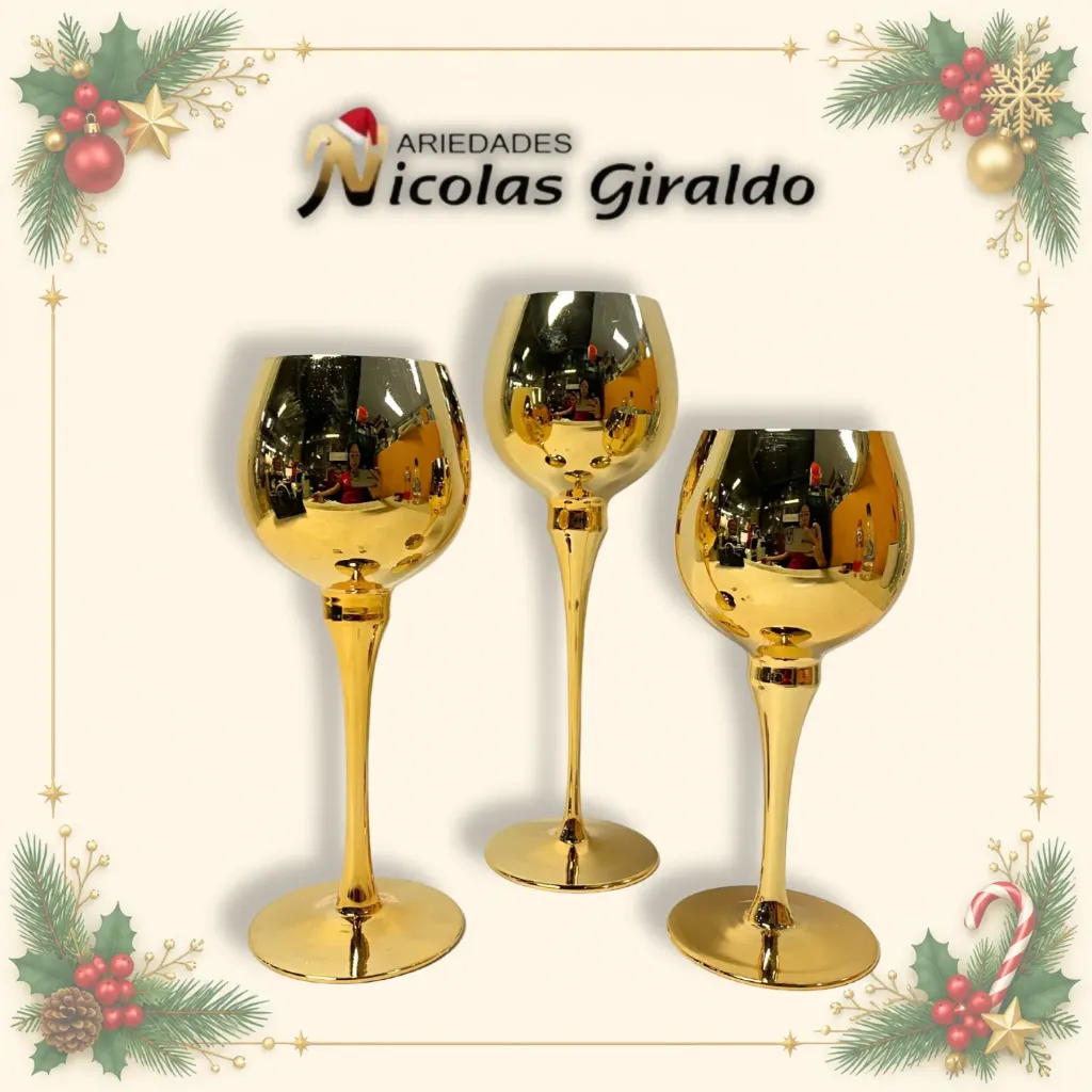 ADORNO COPA X3 DORADA