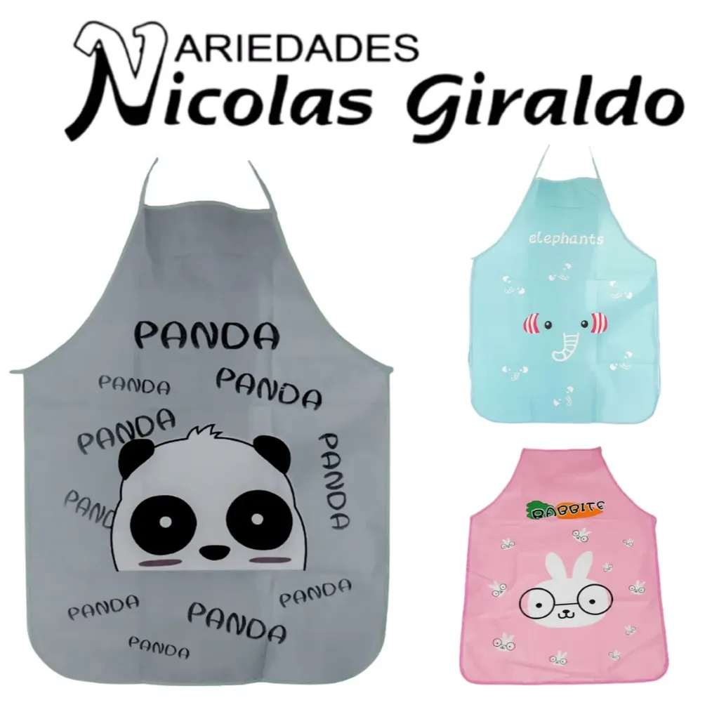 [AK9690] Delantal plastico para niño economico