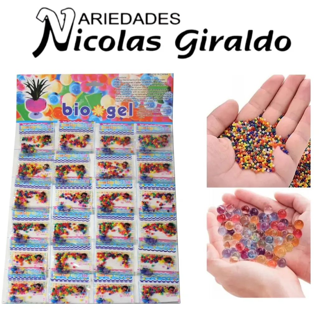 Biogel multi colores carton x24