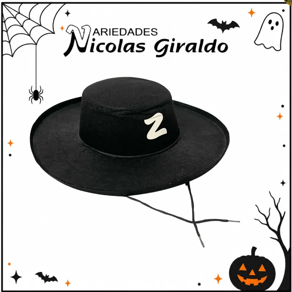 [DK3132] Sombrero Zorro halloween