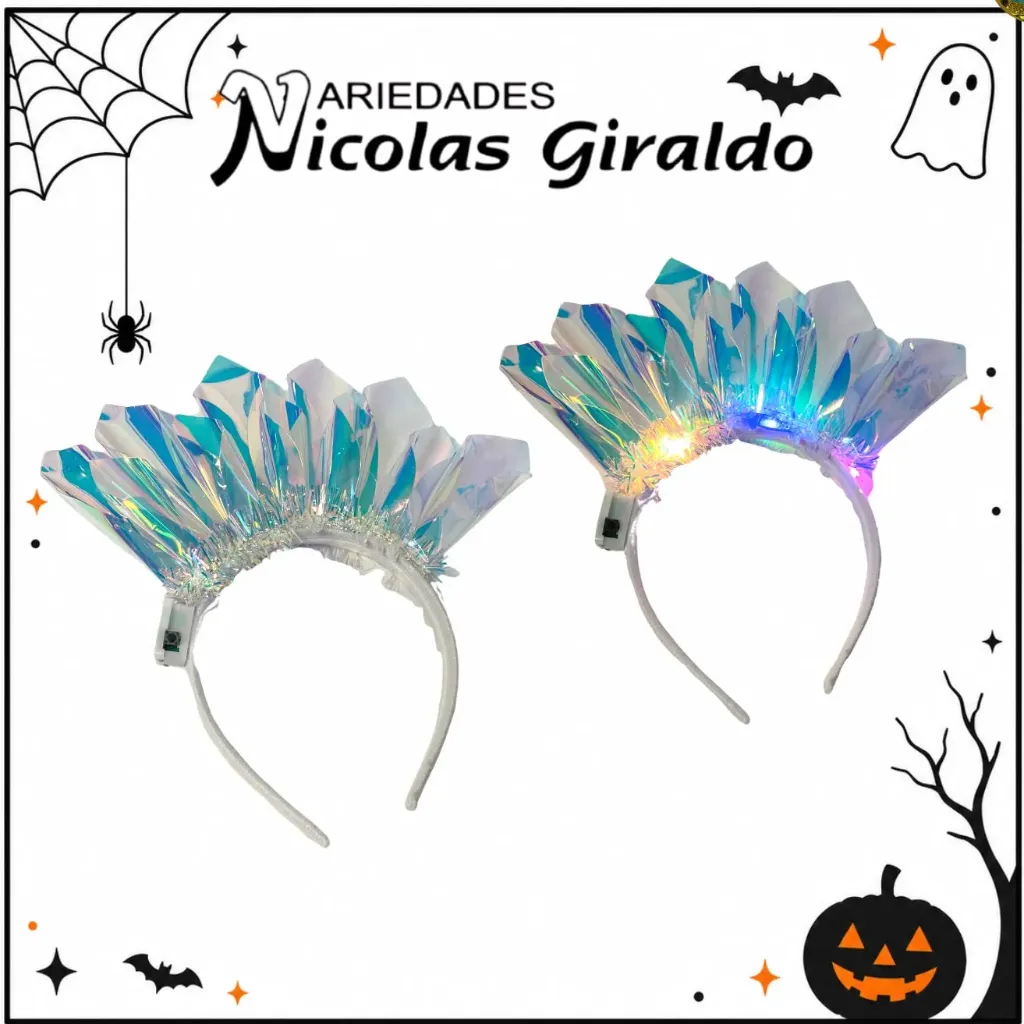 [DK3163] Diadema corona con luz halloween
