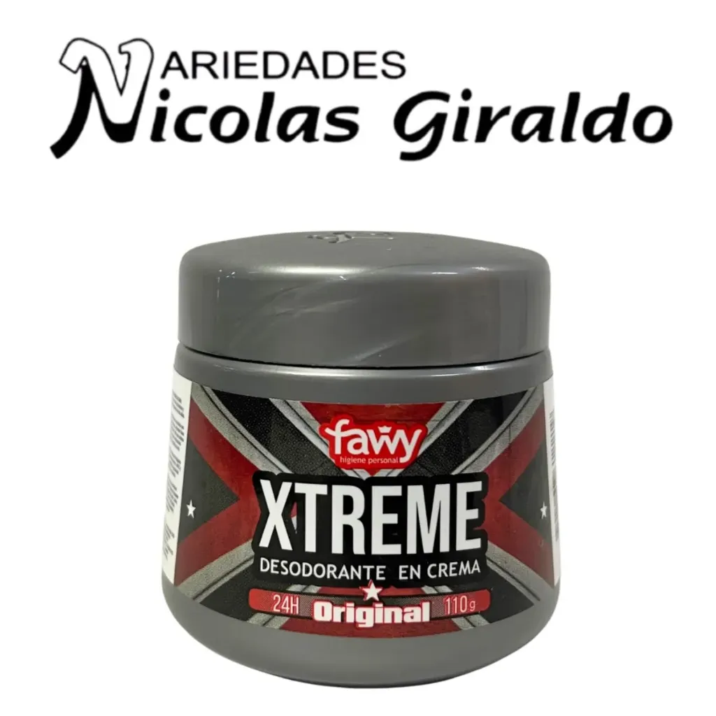 Desodorante Fawy gris pote x110
