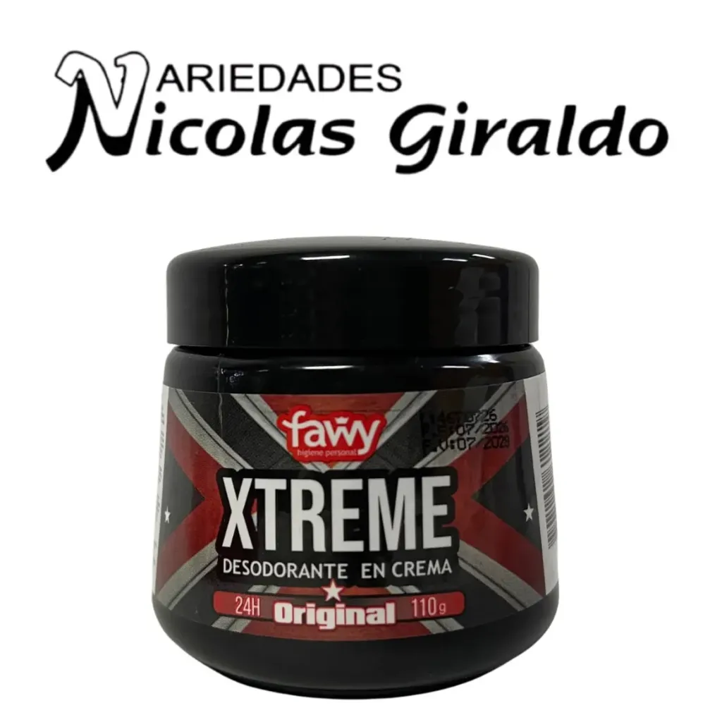 Desodorante Fawy negro pote x110
