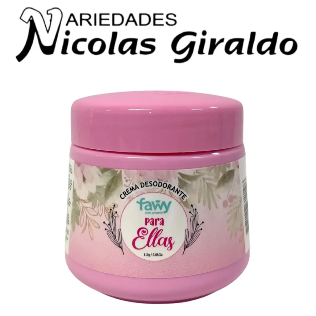 Desodorante Fawy rosado pote x110