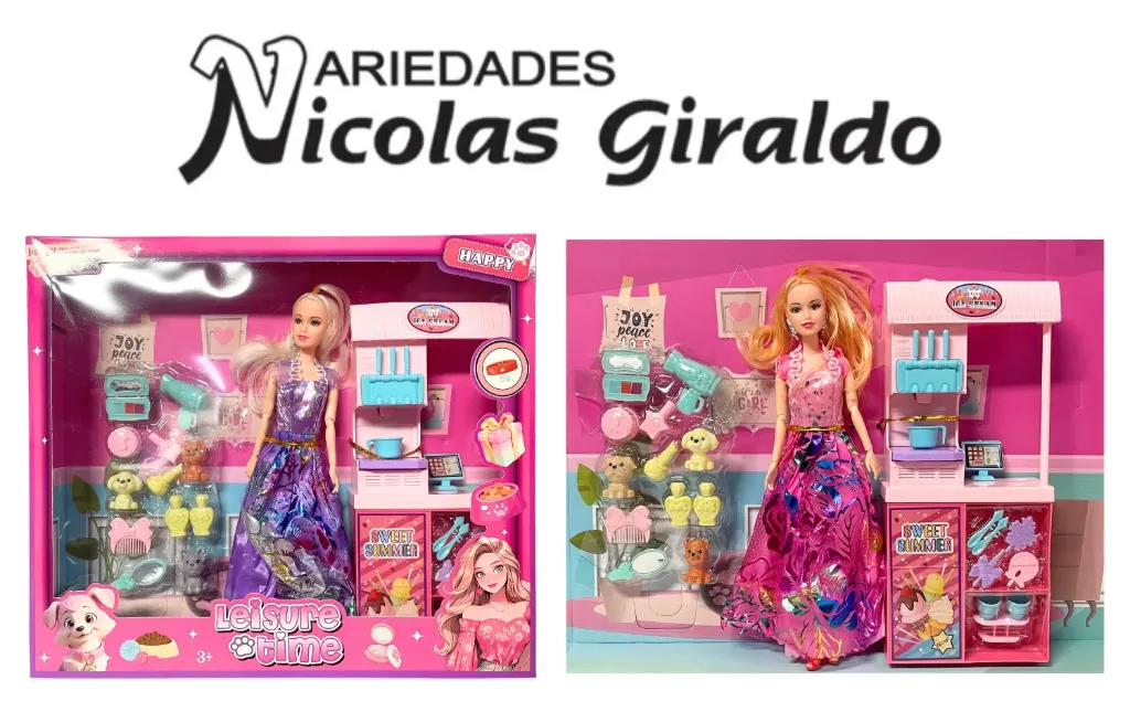 [CA11309] Muñeca caja grande con accesorios