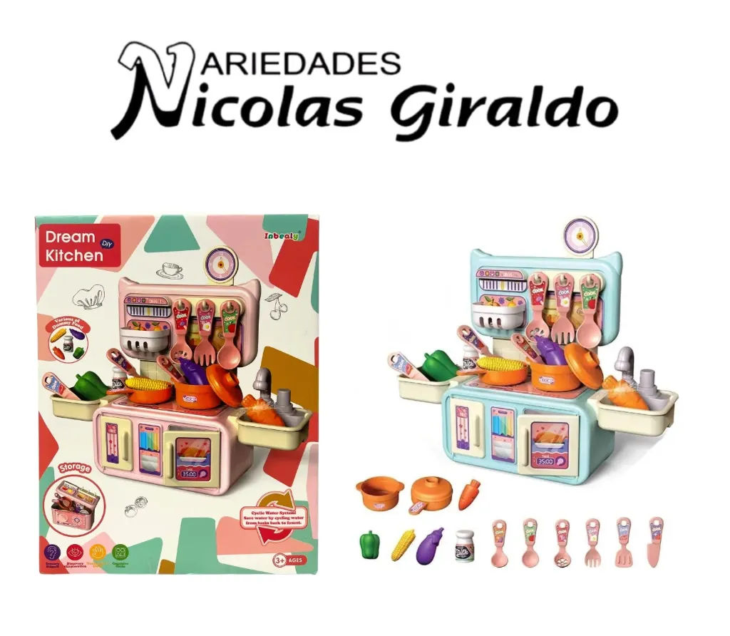 Set cocina infantil pequeña en caja