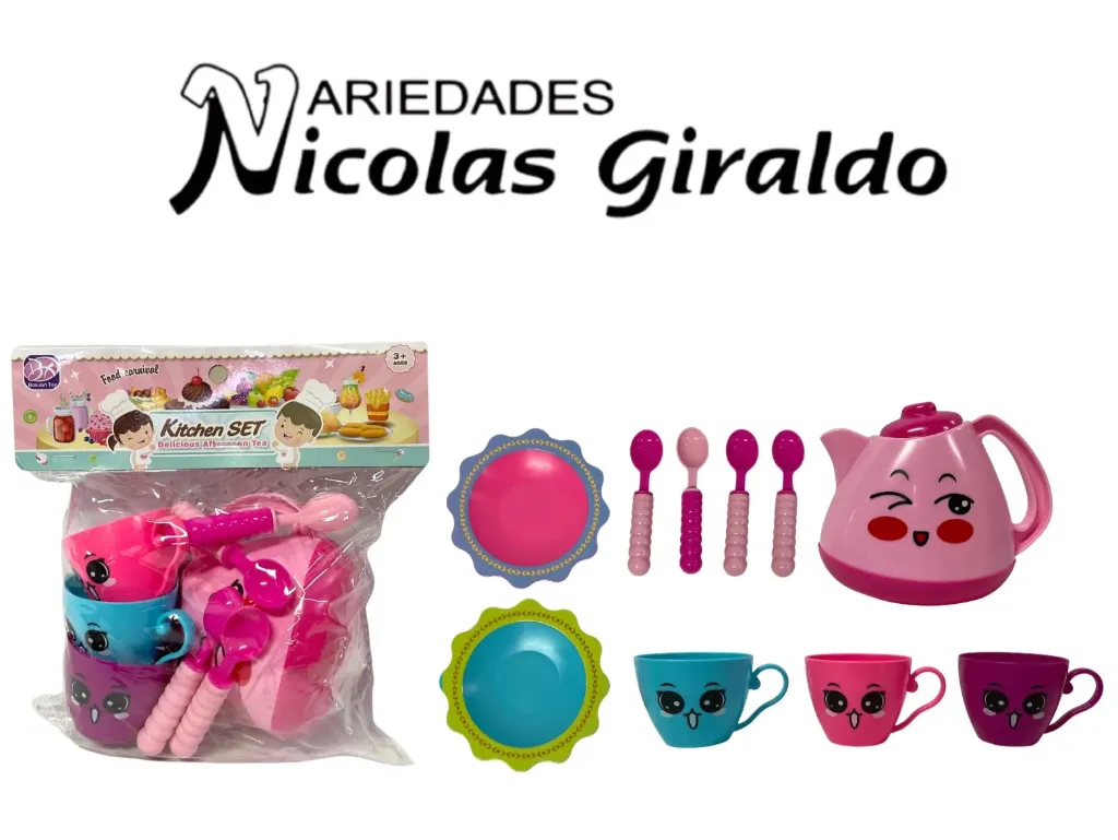 [CA4078] Vajilla infantil juego te en bolsa