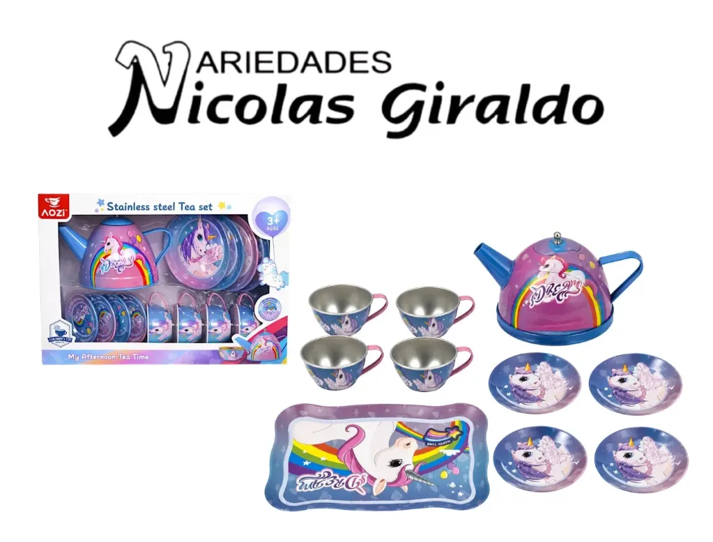 [CA9462A] Vajilla juego te metal en caja