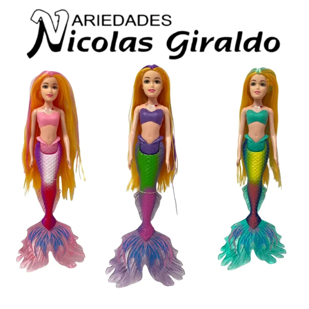 [CA9260] Muñeca sirena mediana fina mona