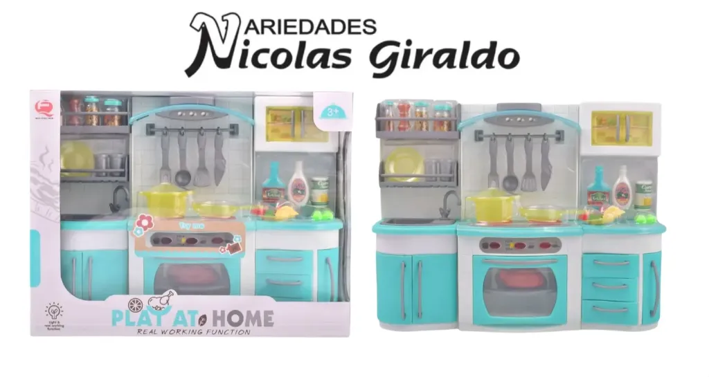 Cocina infantil grande fina en caja