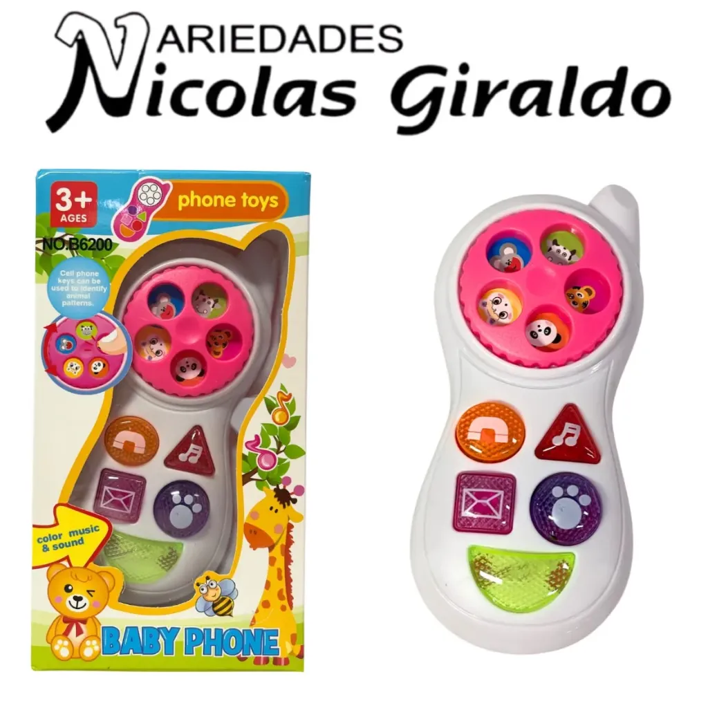 Telefono infantil rana sonido caja