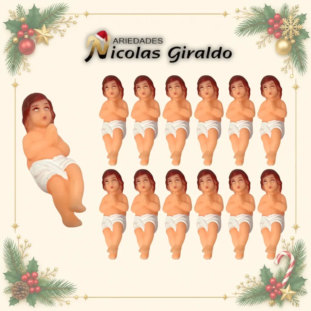 [N-40120] NIÑO DIOS ECONOMICO PEQUEÑO PQT X12