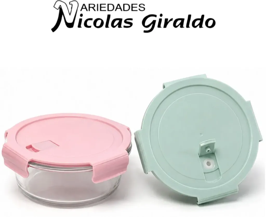 Refractaria vidrio redonda grande x1000ml