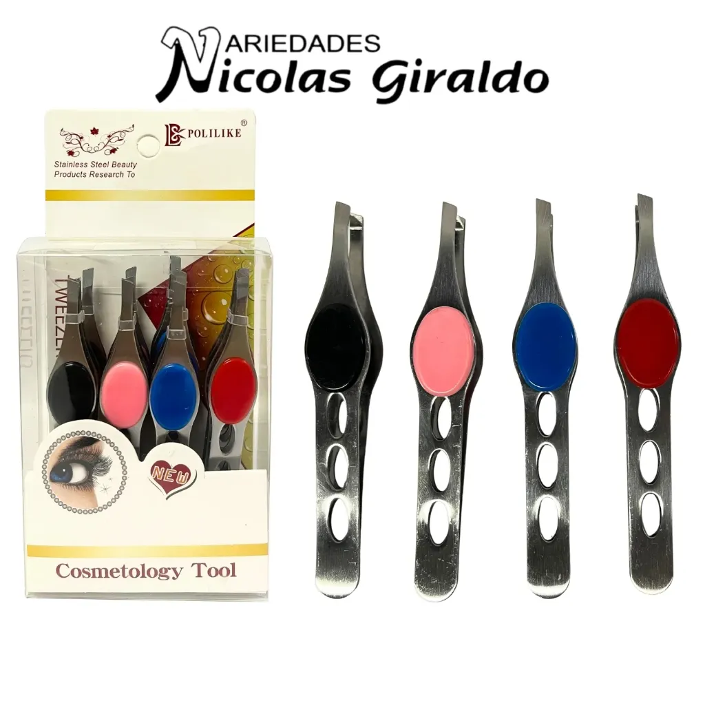 Depilador caja acetato x12 plateado boton