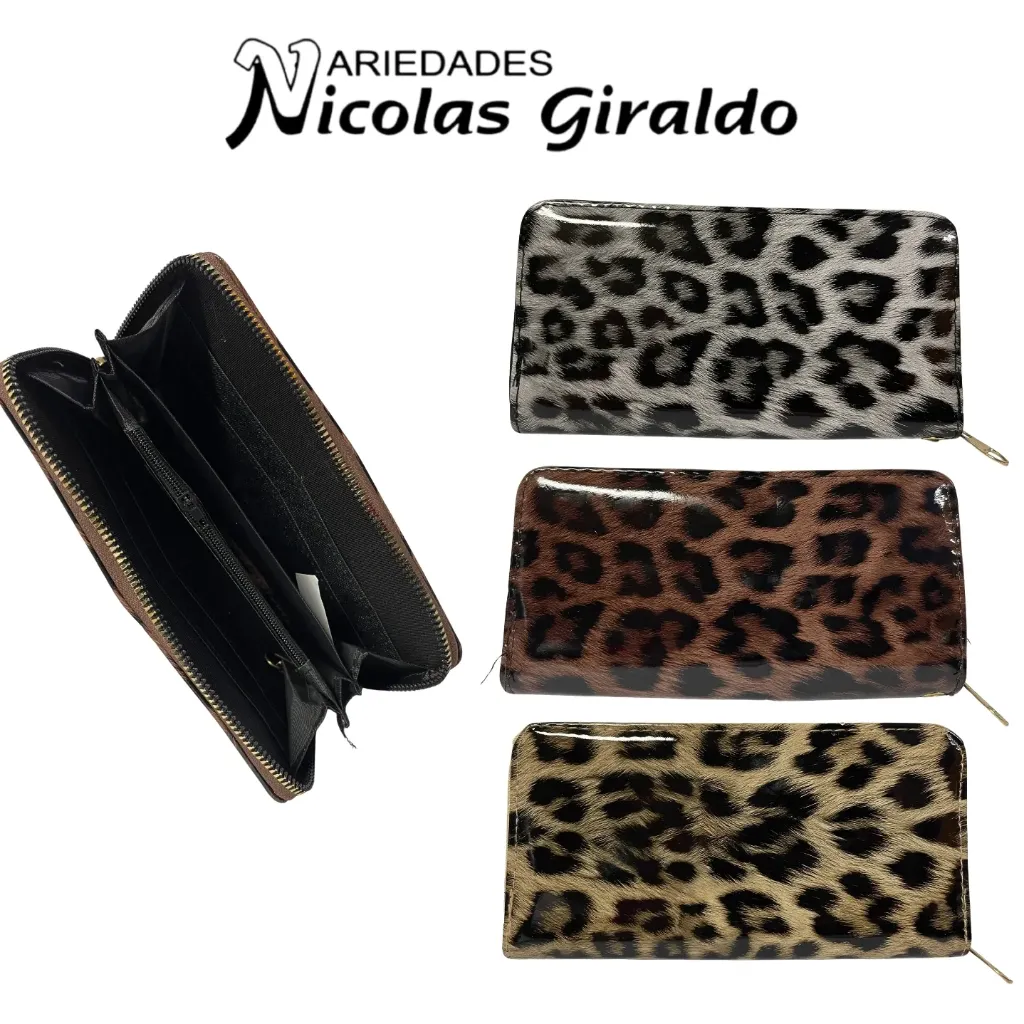 Billetera dama grande sencilla 1 cierre
