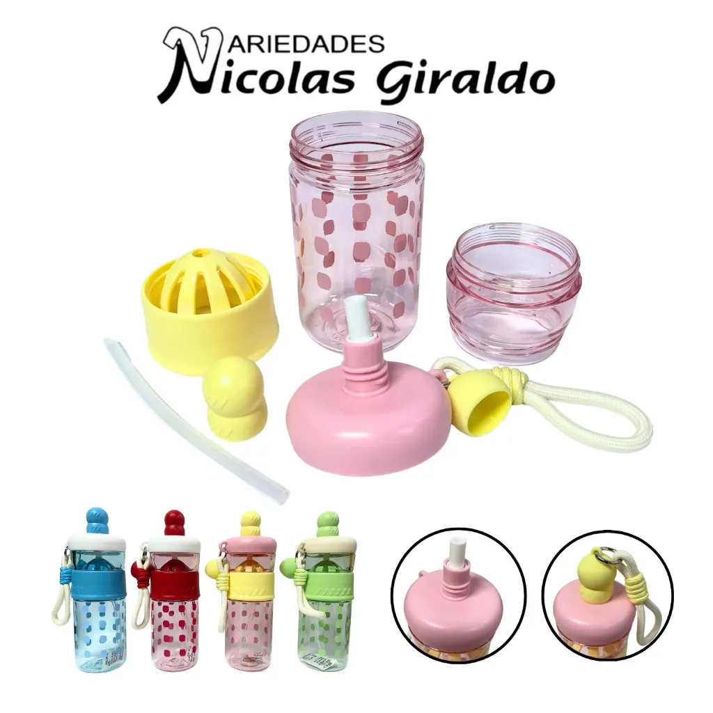 [0128-YNC] Termo fino importado con exprimidor  650ml