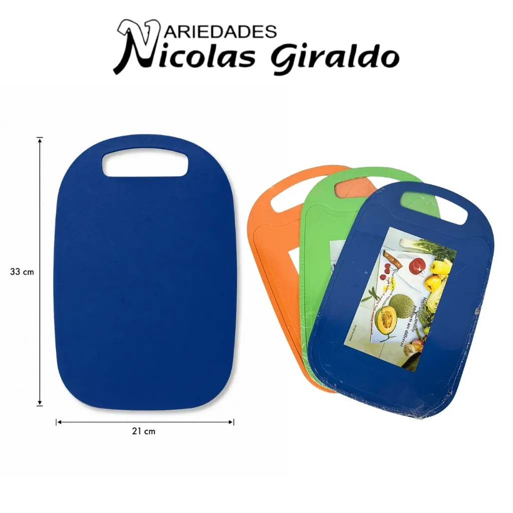 [YNC-277] Tabla picar plastica mediana ovalada