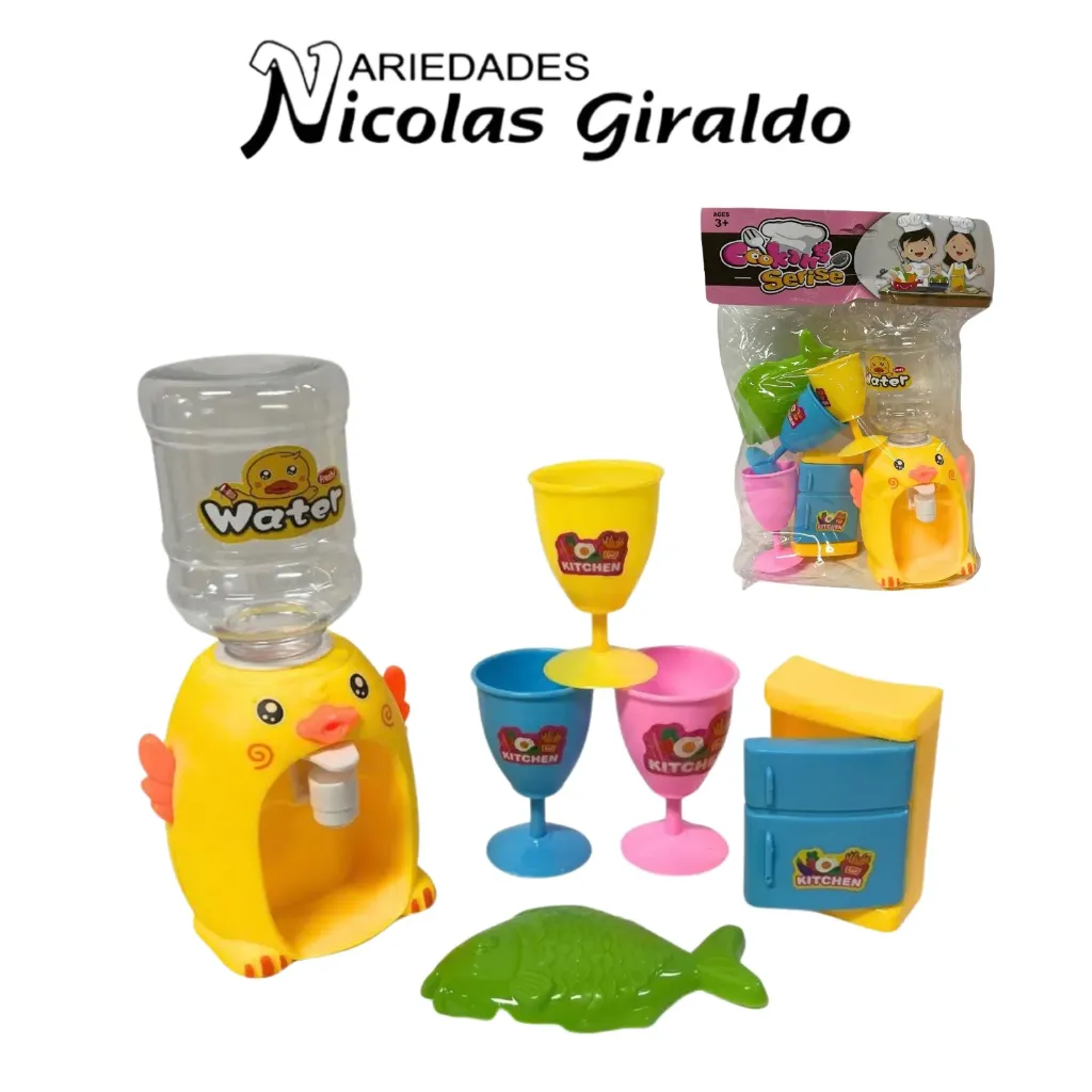 [CA10135] Vajilla infantil bolsa con dispensador de agua