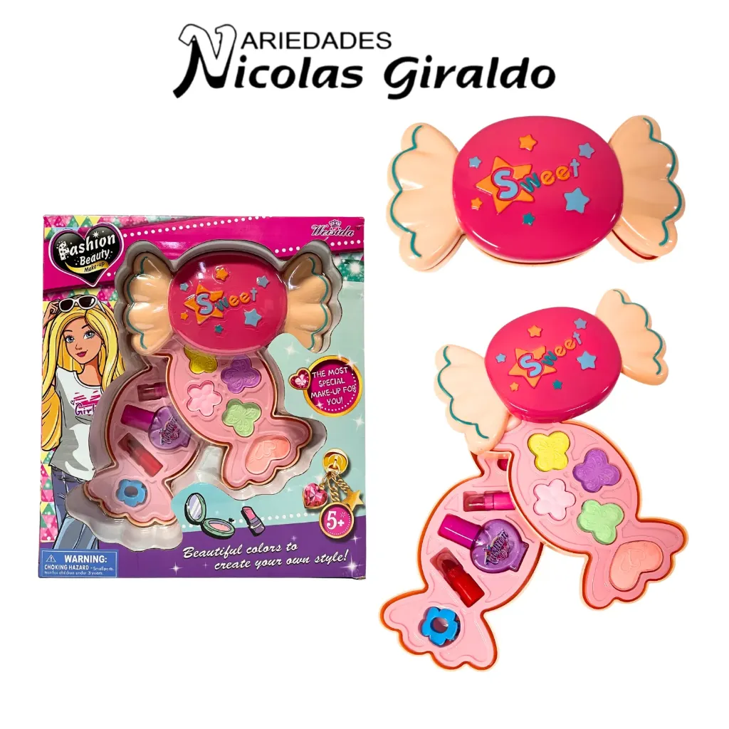 Maquillaje infantil confite caja grande