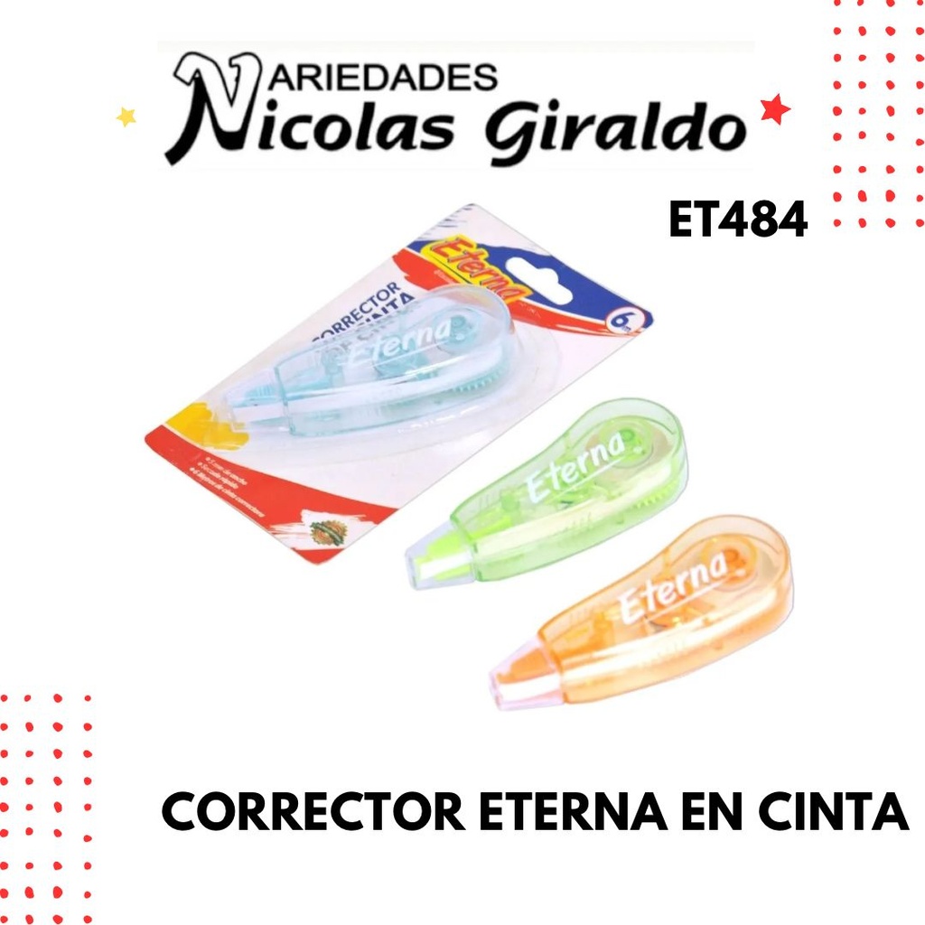 Corrector eterna en Cinta