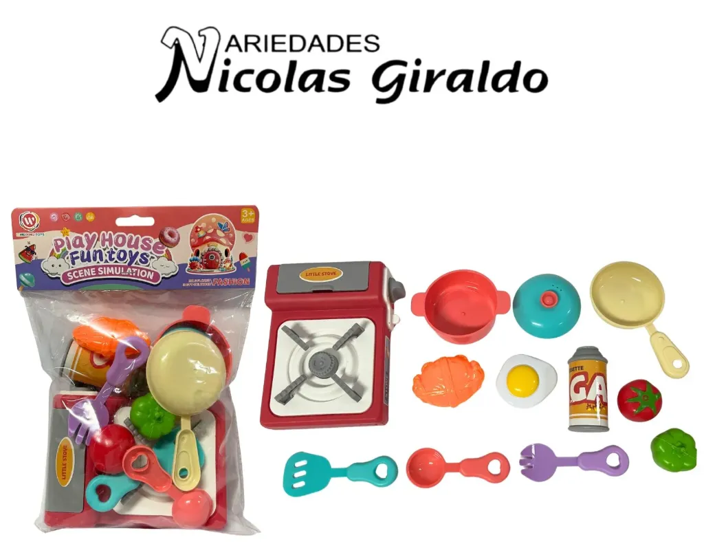 [CA9323] Vajilla infantil fina en bolsa