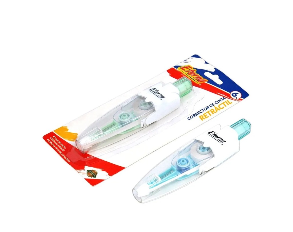 Corrector eterna en cinta retractil