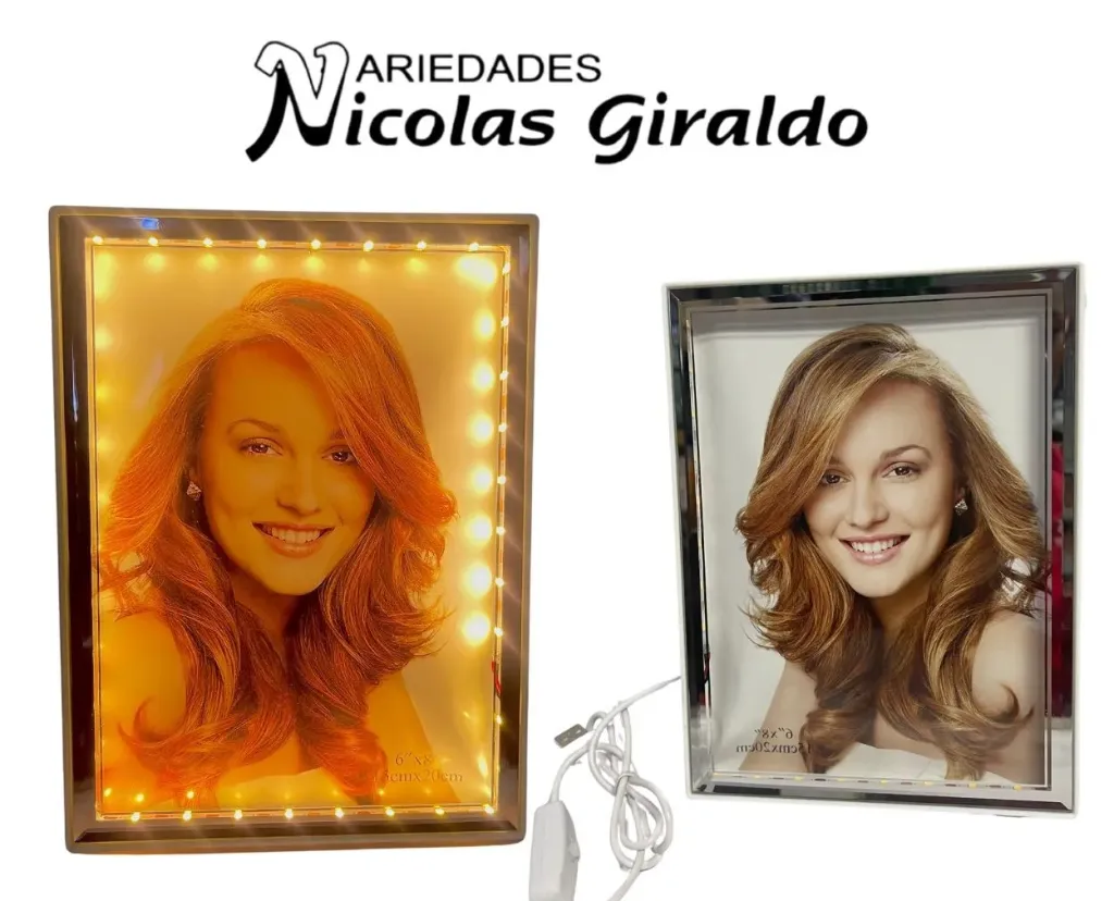 Porta retrato luz pequeño