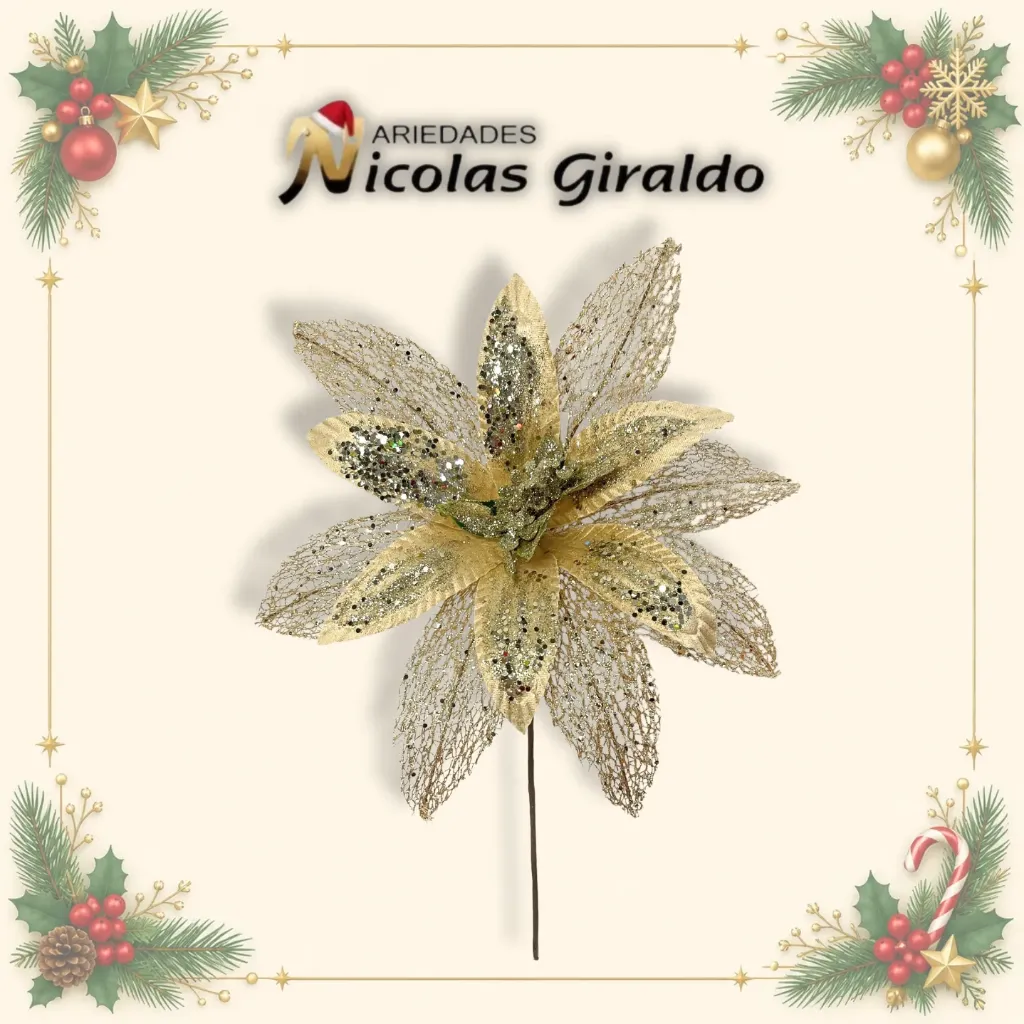 FLOR NAVIDAD GRANDE CHAMPAÑA