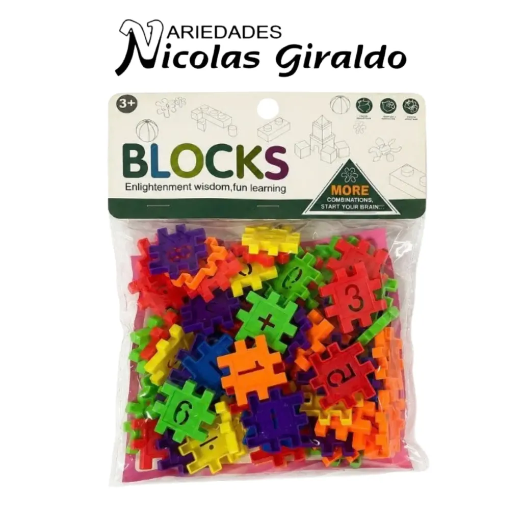 Armatodo mini bloques letras y numeros surtido