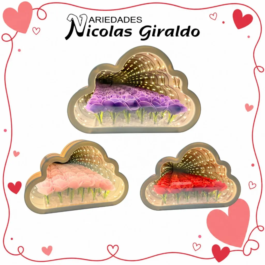Espejo lampara decorativa usb