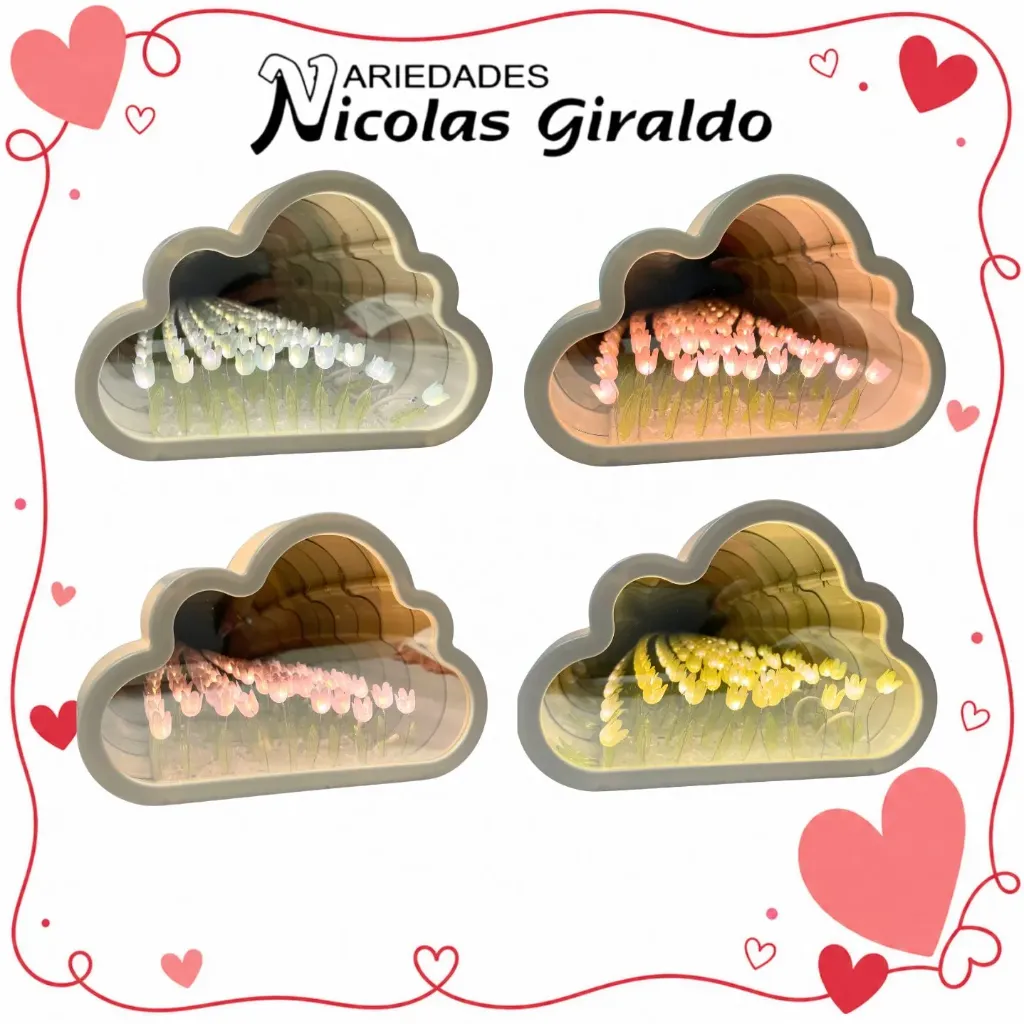 Espejo lampara decorativa usb