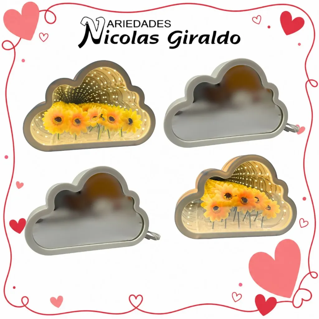 Espejo lampara decorativa usb