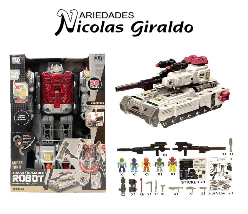 Robot transforme grande en caja