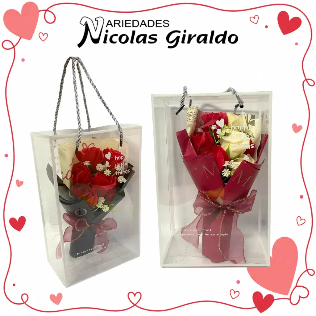 [YNC-184] Detalle acetato grande fino con rosa