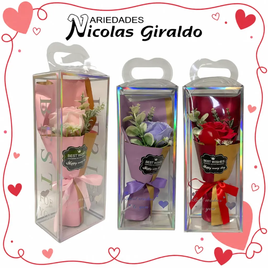Detalle acetato fino con rosa