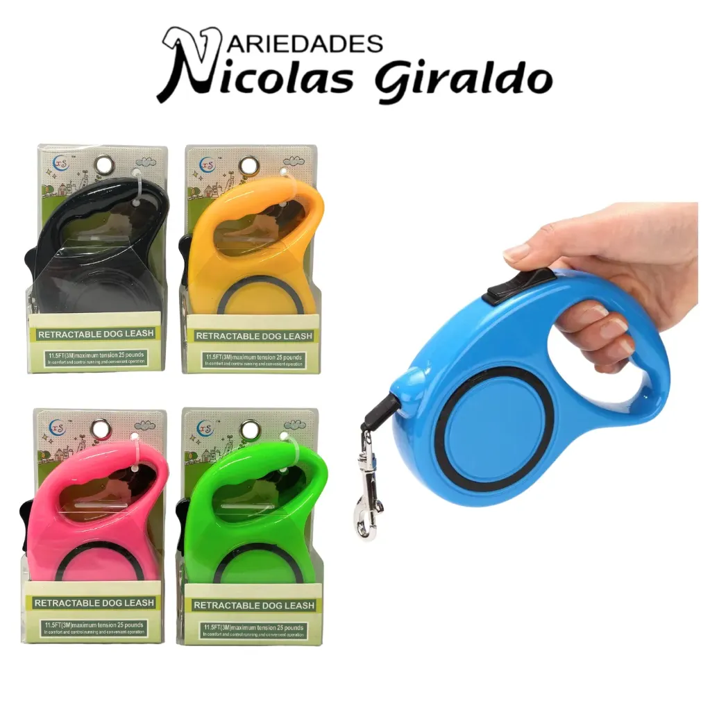 [YNC-245] Collar mascota retractil x3 metros