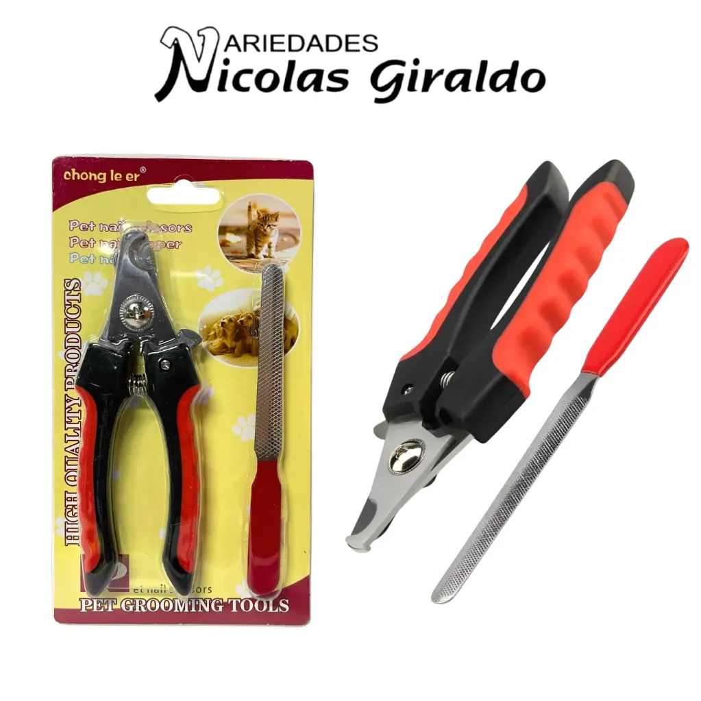 Corta uñas mascota con lima