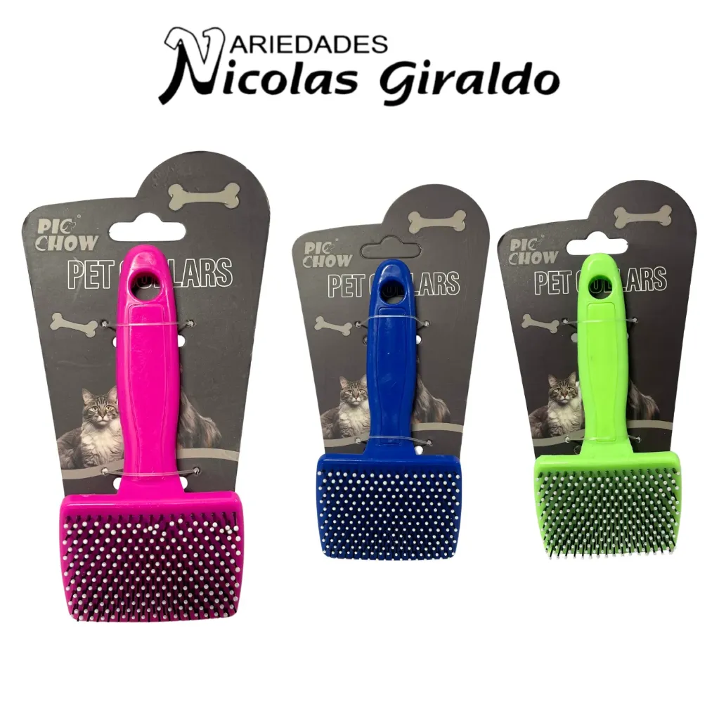 Cepillo mascota plastico pequeño
