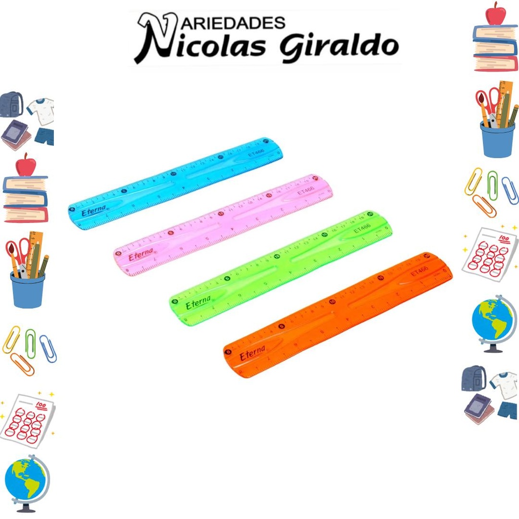 Regla flexible corta 20cm
