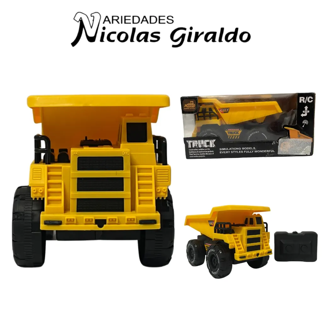 Carro control constructor volqueta pequeño