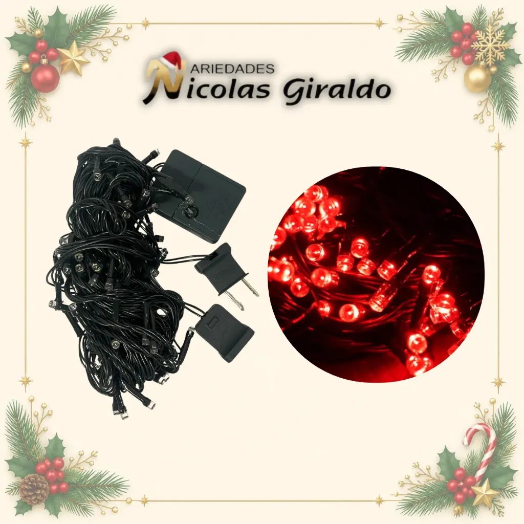 INSTALACION LINEAL X100L ROJA 9MTS CABLE VERDE CON CONTINUIDAD