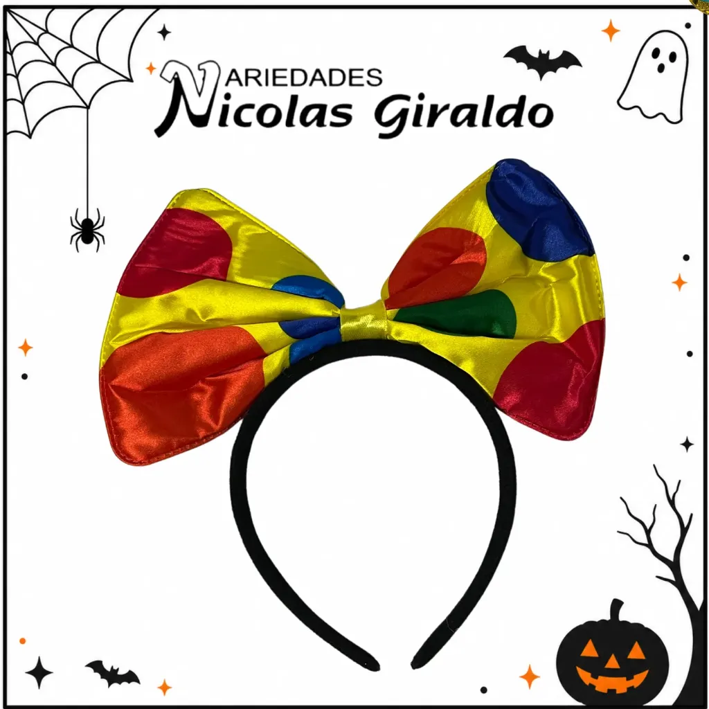 [AS-H5159] Diadema Payaso moño halloween