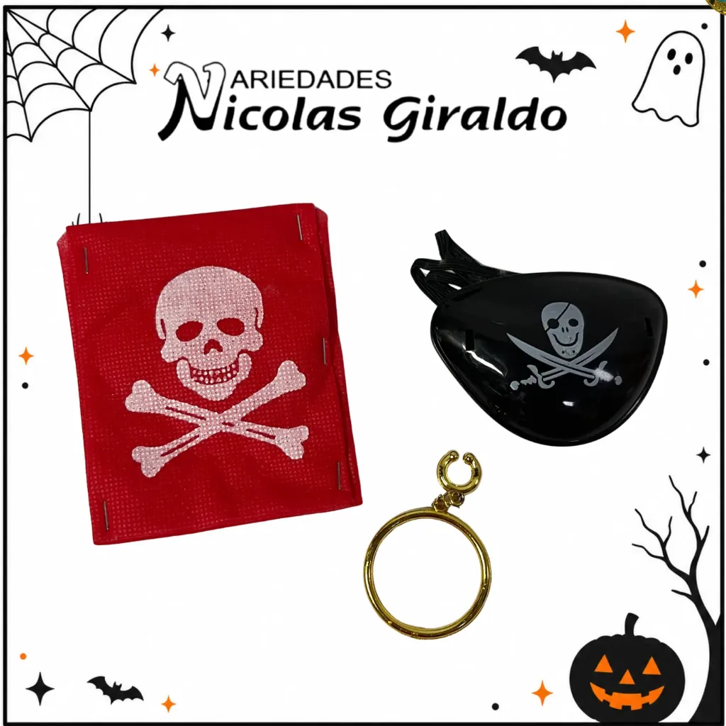 Accesorios set pirata Halloween