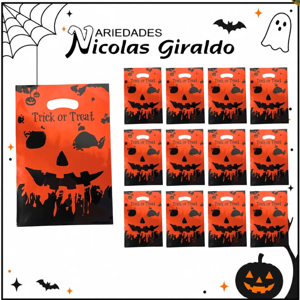 Bolsa metalizada Halloween