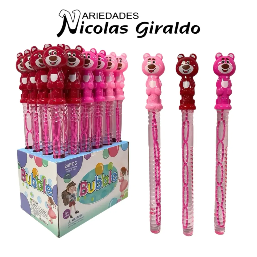 Burbujero largo oso caja x24