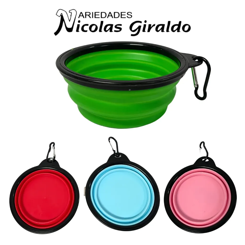 Comedero mascota plegable mediano