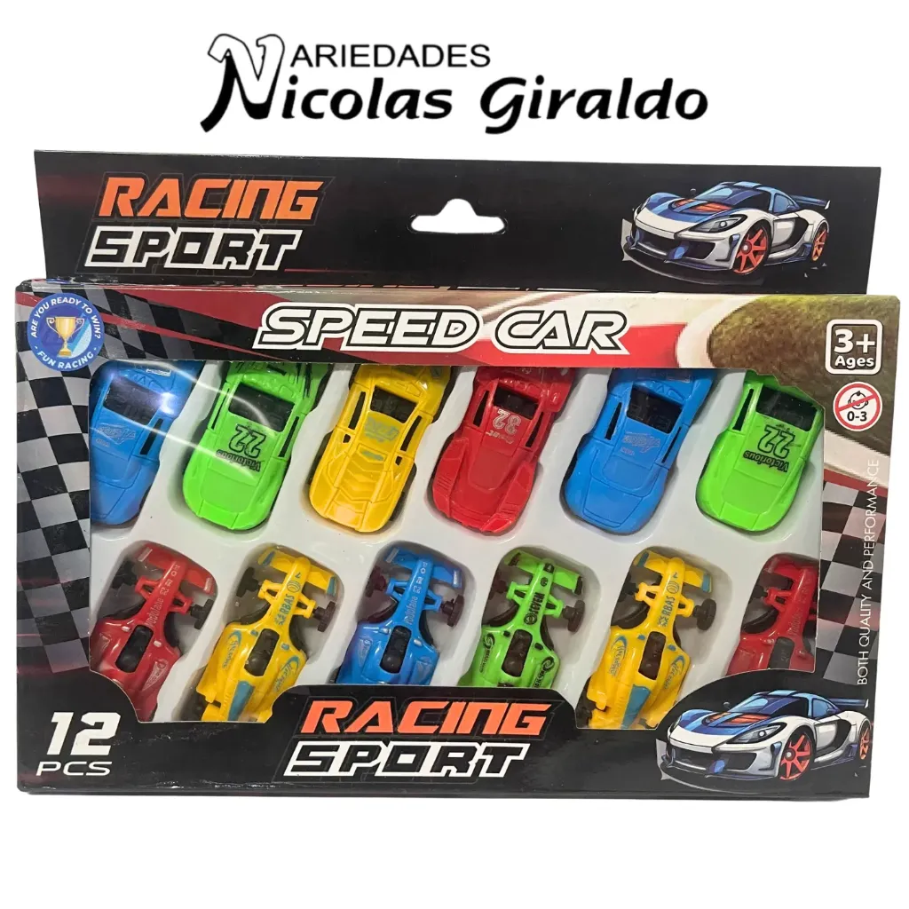 Carro coleccion plastico x12