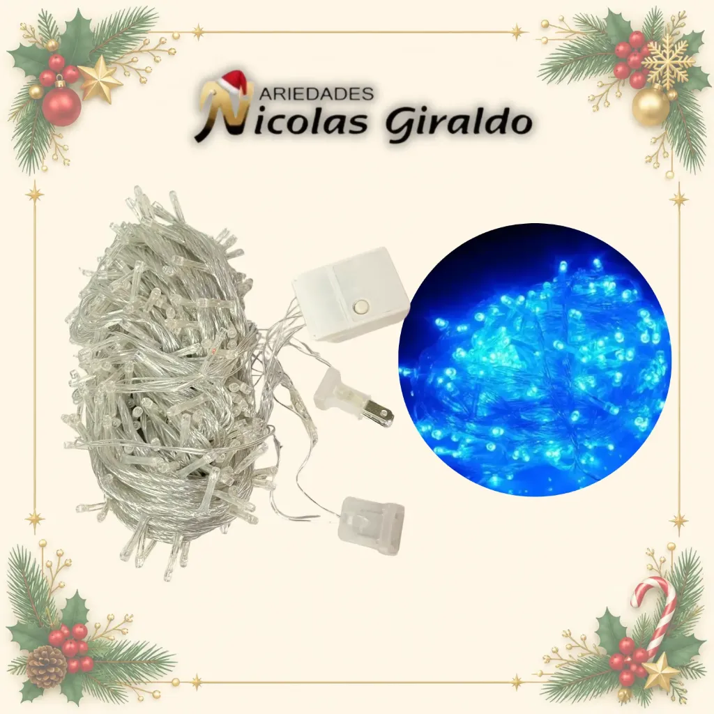 INSTALACION LINEAL X300L AZUL 24 MTS CABLE TRANSPARENTE CON CONTINUIDAD