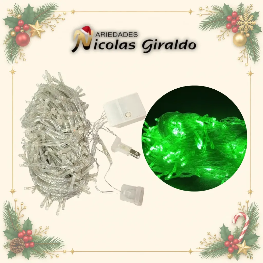 INSTALACION LINEAL X300L VERDE 24 MTS CABLE TRANSPARENTE CON CONTINUIDAD