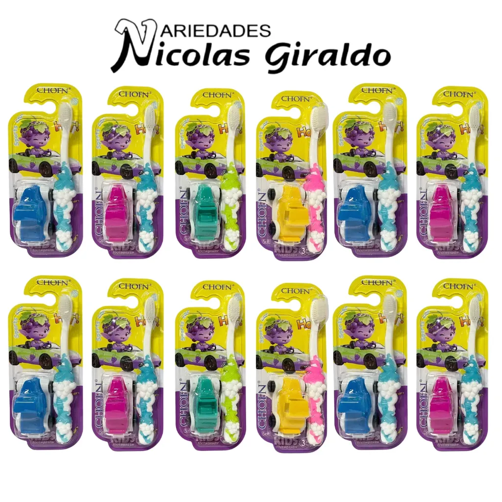 [GH-6041] Cepillo dental infantil con juguete sorpresa caja x12 (No:877)